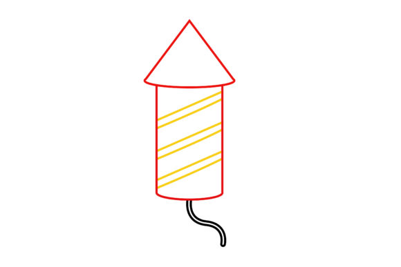 Chinese New Year Fireworks Color Lines: Graphics & Icons