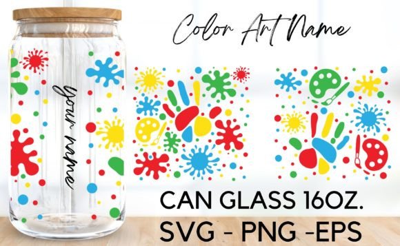 Color Art Name Libbey Glass 16 Oz SVG