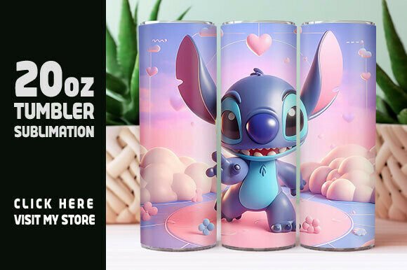 Digital 90s Cartoon Tumbler Wrap