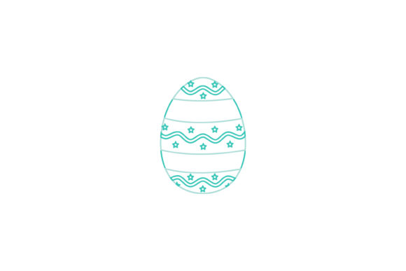 Easter Egg Tosca Color Line Graphics and Icons