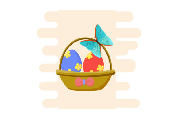 Easter Icon Two Egg Cute Color