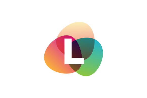 Letter L Retro Color Logo Template Vecto Graphics