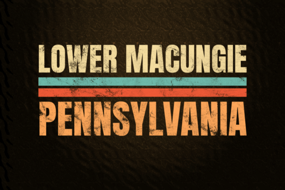 Lower Macungie Pennsylvania Retro Color Graphics